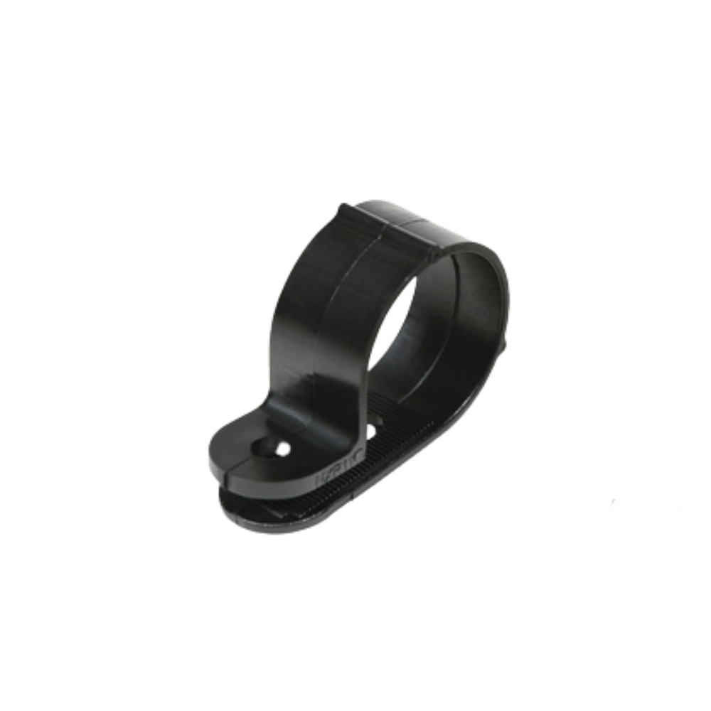 Clip P Fechado ⌀4mm Preto Dmin=20,6mm Dmax=25,4mm Cód. NXR14
